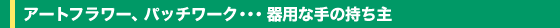 �A�[�g�t�����[�A�p�b�`���[�N�E�E�E��p�Ȏ�̎�����