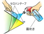 2. シートの裏面フィルムをはがす