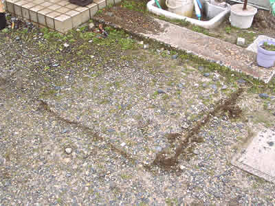 レンガの敷き方