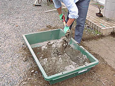 レンガの敷き方