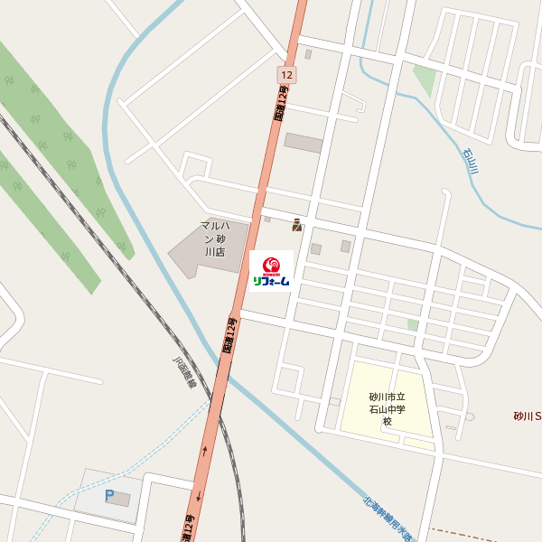 コメリリフォーム砂川店周辺